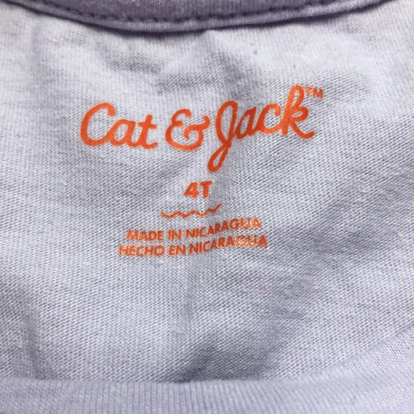 🍁 5/$15 4T Long Sleeve Purple Snowflake Shirt by Cat & Jack - Picture 3 of 4